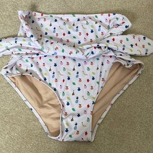 Kortni Jeane mini fruits tie front swim bottom